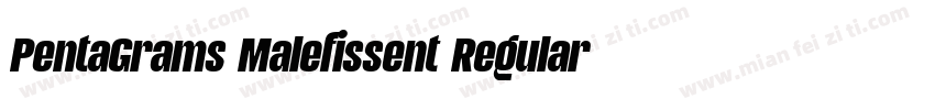 PentaGrams Malefissent Regular字体转换